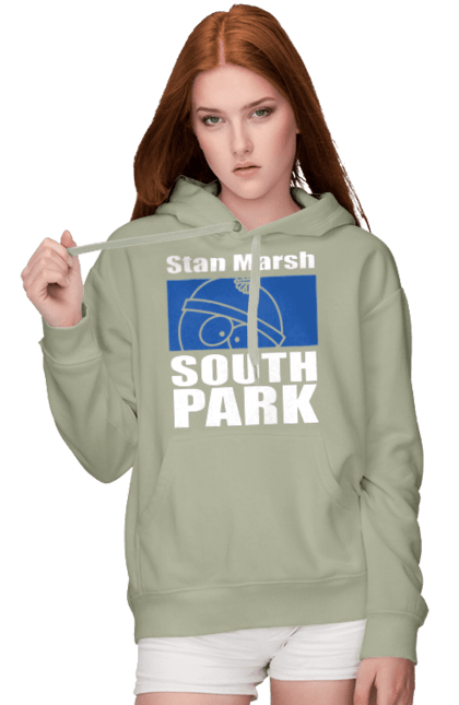 Women's hoodie with prints South Park Stan Marsh. Cartoon series, south park, stan, stan marsh. 2070702