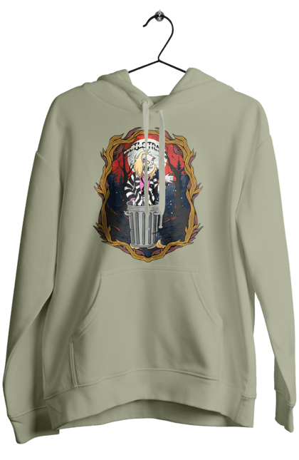 Women's hoodie with prints Beetlejuice. Beetlejuice, comedy, ghost, horror, movie, tim burton, warner bros. 2070702