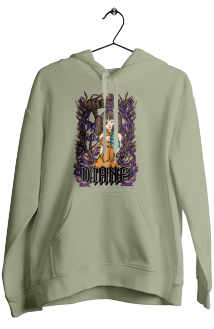 Women's hoodie with prints Seven Deadly Sins Diane. Adventures, anime, comedy, diana, diane, fantasy, manga, seven deadly sins. 2070702