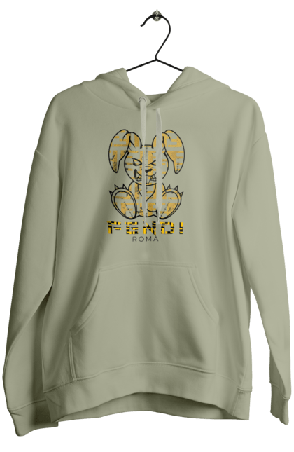 Women's hoodie with prints Fendi. Bag, brand, clothes, fashion, fashion house, fendi, hare, italy, luxury, lvmh. 2070702