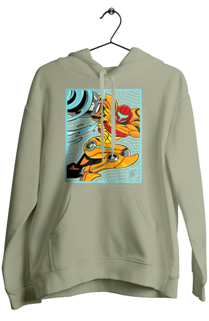 Women's hoodie with prints Metroid Samus Aran. Game, head hunter, heroine, metroid, power suit, samus aran, video game. 2070702