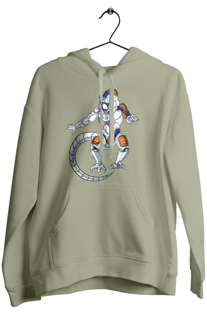 Women's hoodie with prints Dragon Ball Frieza. Anime, dragon ball, frieza, manga, tv series. 2070702