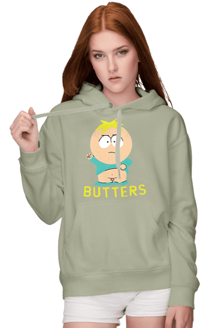 Women's hoodie with prints South Park Butters. Butters, cartoon, leopold stotch, south park. 2070702