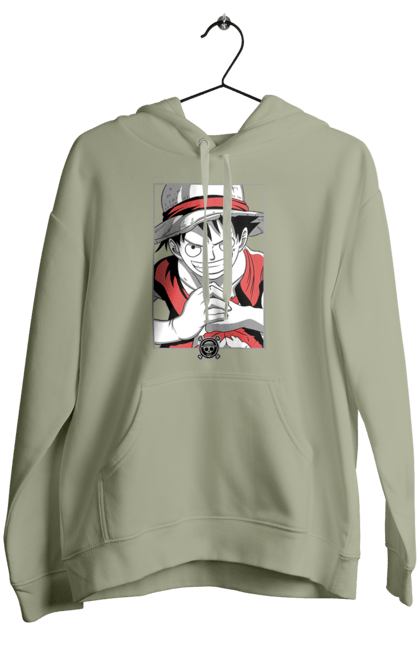 Women's hoodie with prints One Piece Luffy. Anime, luffy, manga, monkey de luffy, one piece, pirates. 2070702