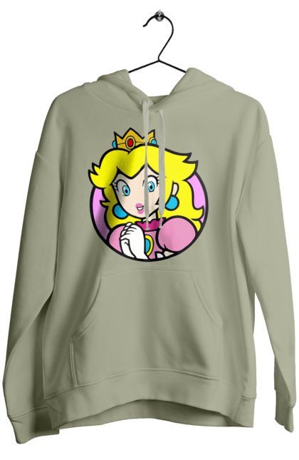 Women's hoodie with prints Mario Bros. Princess Peach. Character, game, mario, mario bros, nintendo, princess peach, super mario bros. 2070702