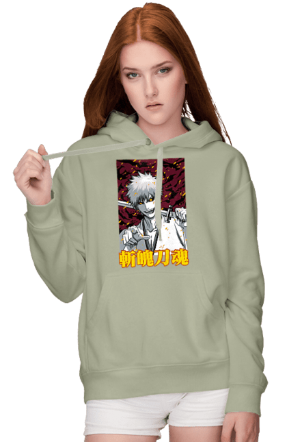 Women's hoodie with prints Bleach Ichigo Kurosaki. Anime, bleach, ichigo, ichigo kurosaki, manga. 2070702