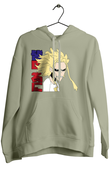 Жіноче худі з принтом "Моя академія героїв Всемогутній". All might, my hero academia, yagi toshinori, академія юей, аніме, всемогутній, манга, моя геройська академія, один за всіх, тошинорі ягі. 2070702