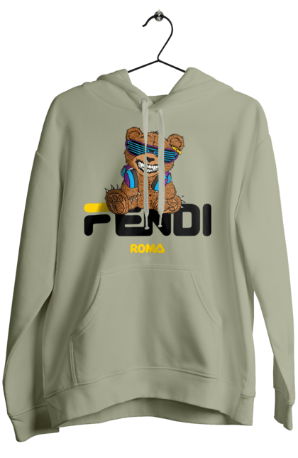 Жіноче худі з принтом "Fendi". Fendi, бренд, будинок моди, ведмедик, італія, люкс, мода, одяг, сумка, фенді. 2070702