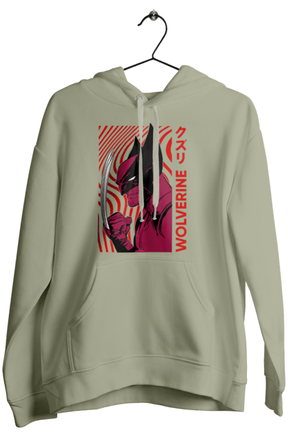 Women's hoodie with prints Wolverine. James howlett, logan, marvel, mutant, weapon x, wolverine. 2070702