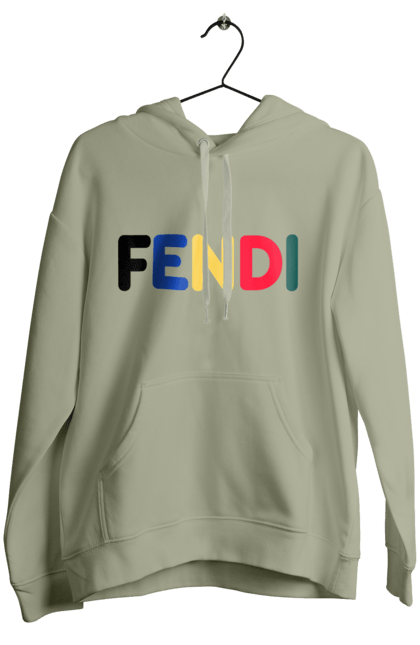 Women's hoodie with prints Fendi. Bag, brand, clothes, fashion, fashion house, fendi, italy, luxury, lvmh. 2070702