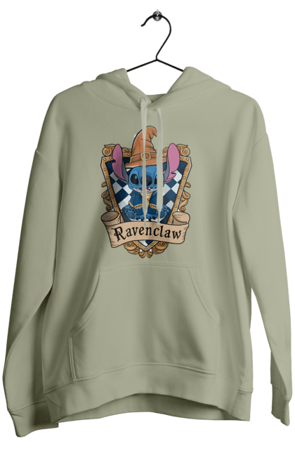 Женское худи с принтом Стич Когтевран. Harry potter, hogwarts, ravenclaw, stich, гарри поттер, когтевран, стич, факультет, франшиза, хогвартс. 2070702