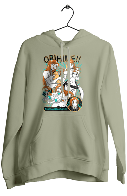 Women's hoodie with prints Bleach Orihime Inoue. Anime, bleach, manga, orihime inoue. 2070702