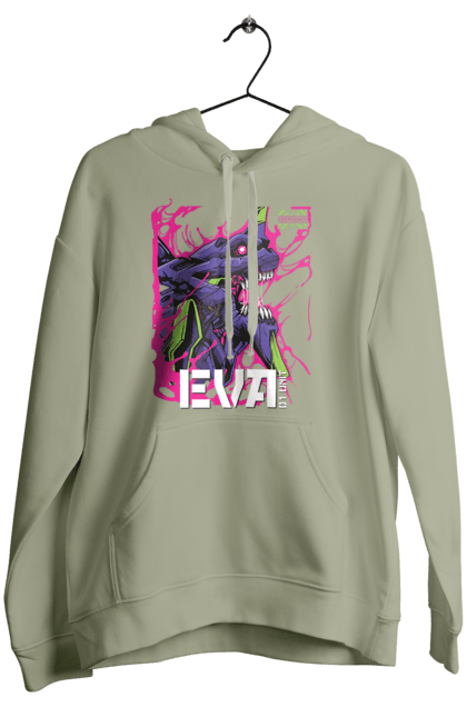 Women's hoodie with prints Evangelion. Angel, anime, eva 01, evangelion, manga, neon genesis evangelion, shinji. 2070702