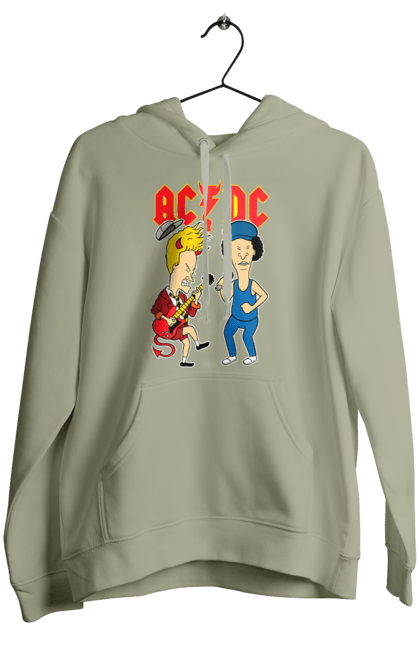 Women's hoodie with prints AC/DC. Ac dc, acd, blues rock, group, hard rock, music, rock n roll. 2070702