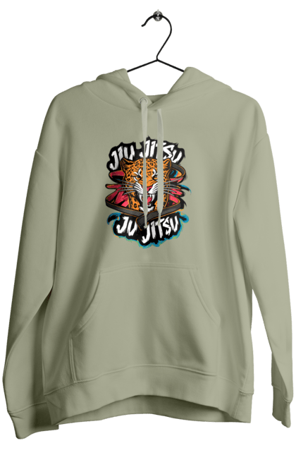 Women's hoodie with prints Jujutsu. Animal, japan, jiu jitsu, jujutsu, leopard, martial arts, ninja, samurai, sport. 2070702