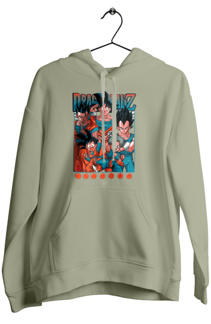 Жіноче худі з принтом "Перли дракона". Anime, dragon ball, goku, manga, vegeta, аніме, вегета, гоку, манга, перли дракона. 2070702