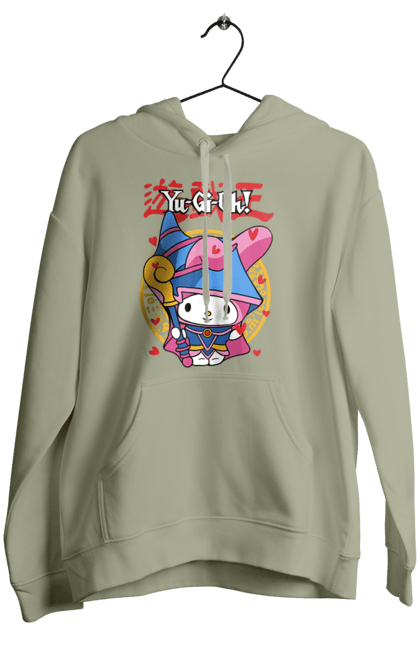 Women's hoodie with prints Yu Gi Oh! My Melody. Brand, character, hello kitty, my melody, yu gi oh, yugio. 2070702