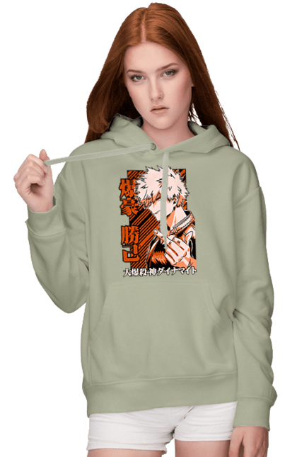 Жіноче худі з принтом "Моя академія героїв Бакуго". Bakugo, katsuki, katsuki bakugo, my hero academia, академія юей, аніме, бакуго, кацукі бакуго, манга, моя геройська академія. 2070702