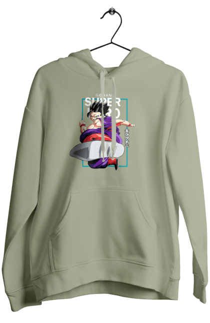 Women's hoodie with prints Dragon Ball Gohan. Anime, dragon ball, dragon ball superhero, gohan, manga, son gohan, tv series. 2070702