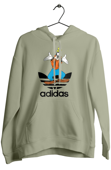 Жіноче худі з принтом "Adidas Гуфі". Adidas, goofy, адідас, гуфі, мультсеріал, мультфільм, пес, собака. 2070702