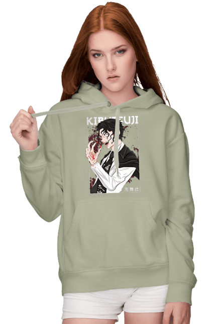 Women's hoodie with prints Demon Slayer Muzan. Anime, demon slayer, eternal paradise faith, kimetsu no yaiba, manga, muzan, twelve kizuki, upper rank six. 2070702