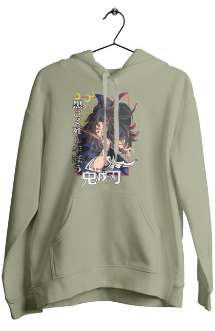 Women's hoodie with prints Demon Slayer Kokushibo. Anime, demon slayer, eternal paradise faith, kimetsu no yaiba, kokushibo, manga, nezuko, twelve kizuki, upper rank six. 2070702