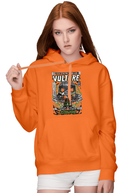 Жіноче худі з принтом "Vulture Spiderman". Funko, гриф, дивуватися, комікси, людина, людина-павук, павук, фанко поп. Funkotee