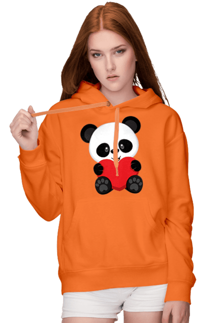 Жіноче худі з принтом "Панда". Panda, медведь, мишка, панда. futbolka.stylus.ua