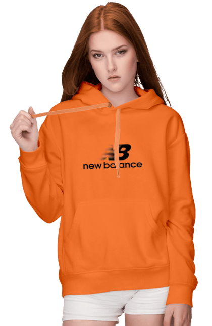 Жіноче худі з принтом "Нью беланс". New balance, новый баланс, нью беланс. PrintMarket - інтернет-магазин одягу та аксесуарів з принтами плюс конструктор принтів - створи свій унікальний дизайн