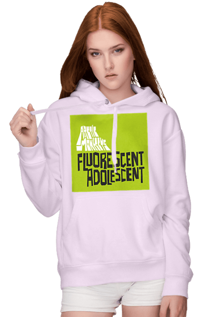 Women's hoodie with prints Arctic Monkeys. Arctic monkeys, garage rock, group, indie rock, music, post-punk revival, psychedelic rock, rock. 2070702