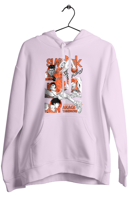 Women's hoodie with prints Slam Dunk Takenori Akagi. Anime, basketball, comedy, manga, school, shonen, slam dunk, sports anime, takenori akagi. 2070702