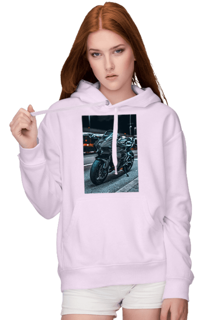 Women`s hoodie with prints Motto quotes. Bike, moto, quotes, sport. 2070702