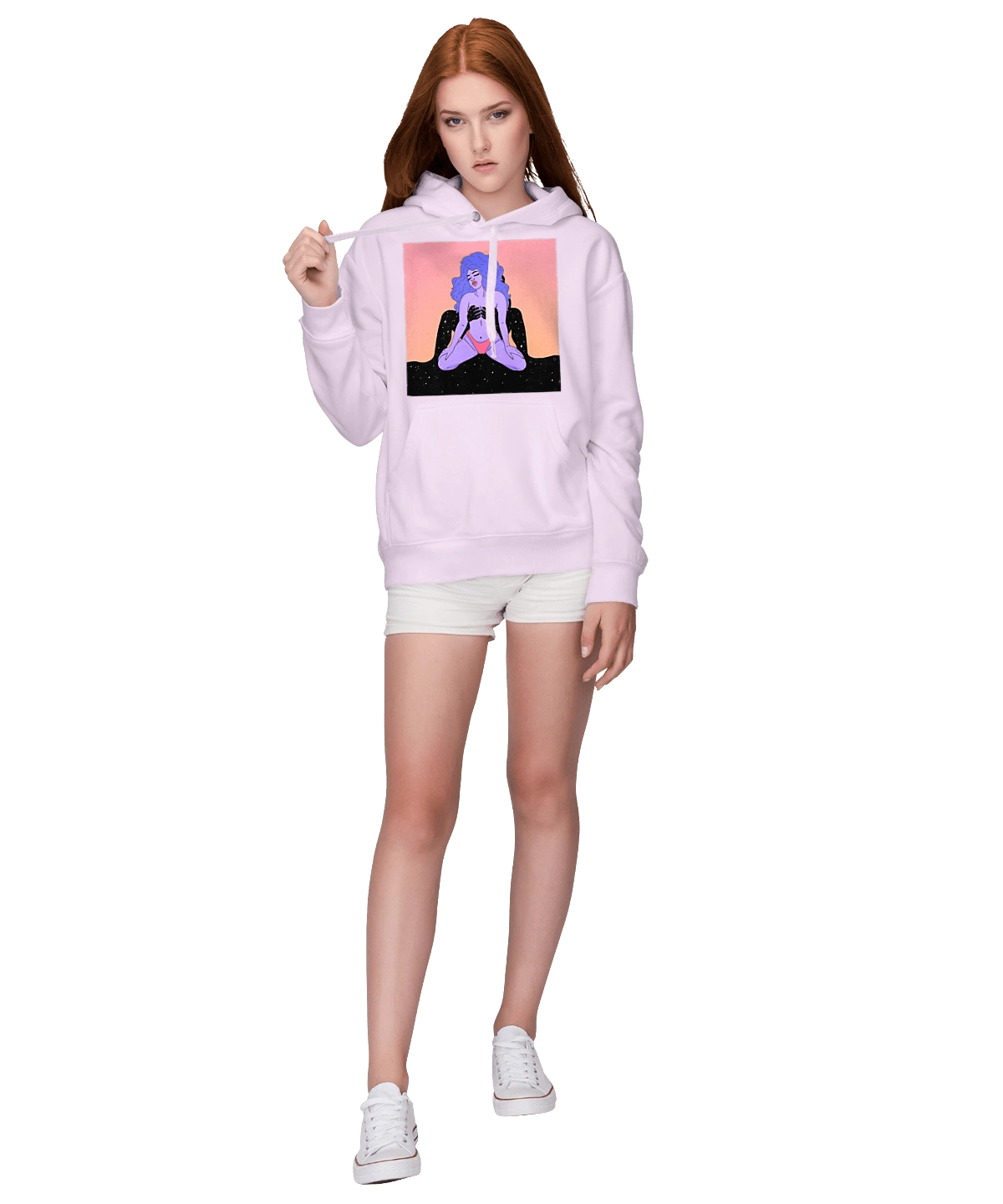 Purple Girl In Panties