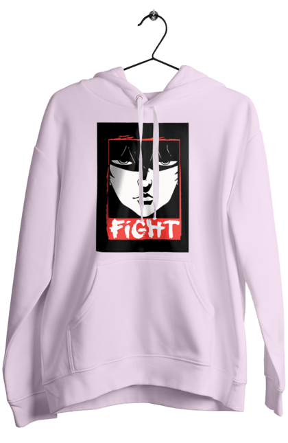 Women's hoodie with prints Hanma Baki. Anime, baki fighter, hanma baki, manga, martial arts, tv series. 2070702