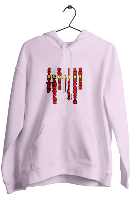 Жіноче худі з принтом "Україна". Абетка, авторський принт, латиниця, літери, напис, текст, україна. 2070702