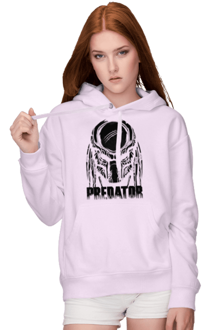 Women's hoodie with prints The Predator. Alien, cinema, film, predator, thriller. 2070702