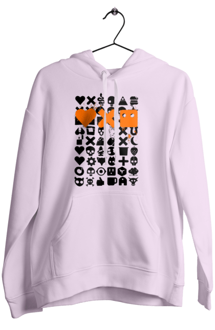 Women`s hoodie with prints Robotization. Code, life of robots, love cars, love robots, machine code, robot, robotic love, work and love, work in life. 2070702