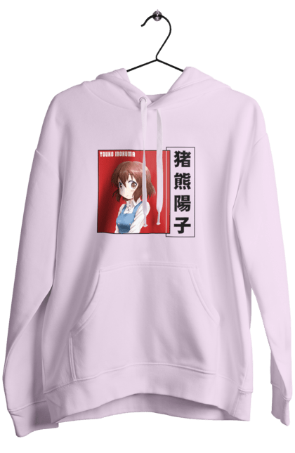 Women's hoodie with prints Kiniro Mosaic Yoko Inokuma. Anime, gold mosaic, kiniro mosaic, kinmoza, manga, yoko, yoko inokuma. 2070702