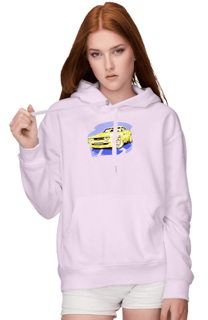 Женское худи с принтом Украинский спорткар. Machine, machine art, power, speed, sports car, ukrainian car. 2070702