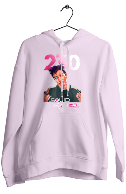 Жіноче худі з принтом "Гра в кальмара Танос". 230, netflix, squid game, thanos, гра в кальмара, гравець 230, нетфлікс, серіал, танос. 2070702