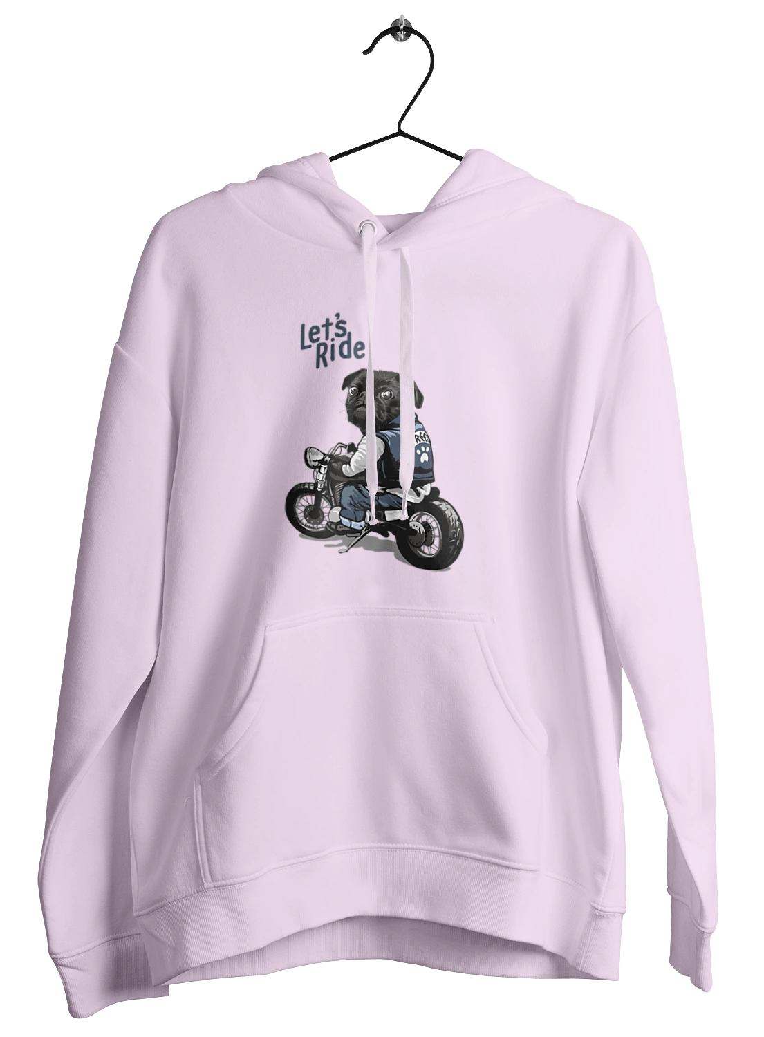 Мопс на мотоциклі