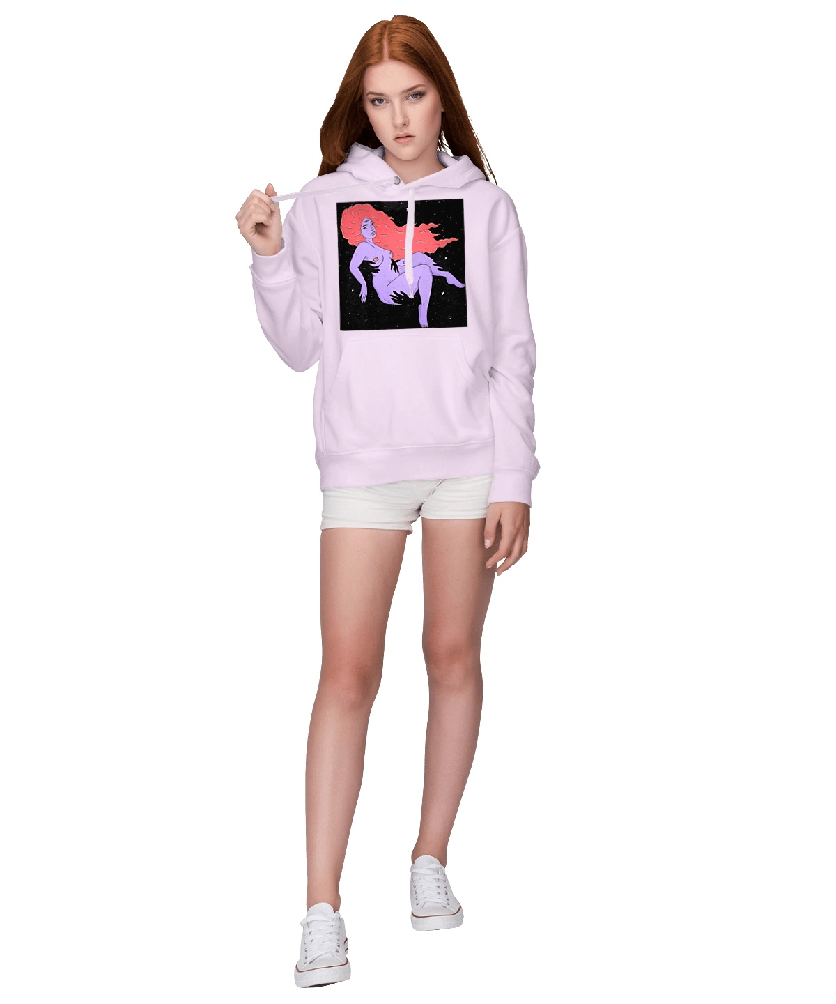 Фіолетова Дівчина В Чорній Дирі