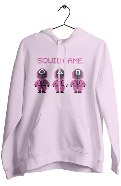 Жіноче худі з принтом "Гра в кальмара". Netflix, squid game, гра в кальмара, нетфлікс, охоронець, серіал. 2070702