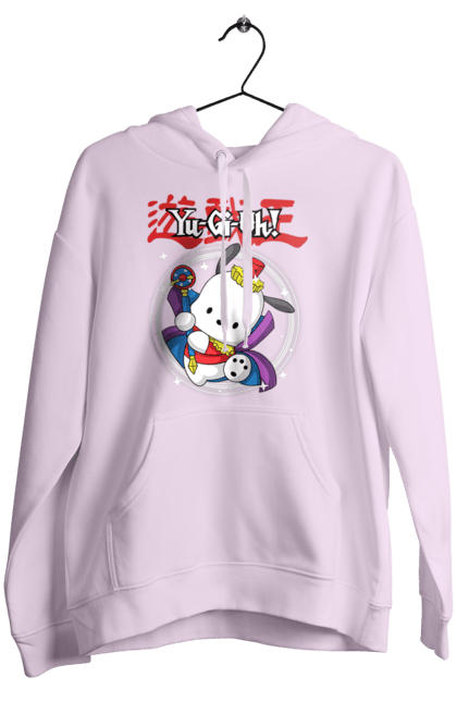 Women's hoodie with prints Yu Gi Oh! Pochacco. Brand, character, hello kitty, pochacco, yu gi oh, yugio. 2070702