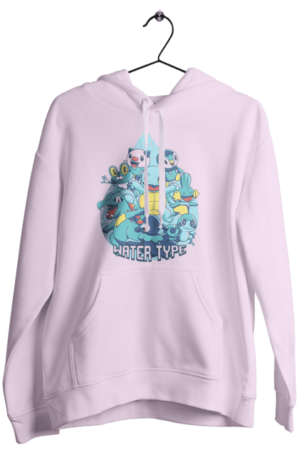 Women's hoodie with prints Pokemon Squirtle. Anime, games, nintendo, pokemon, pokemon go, squirtle. 2070702