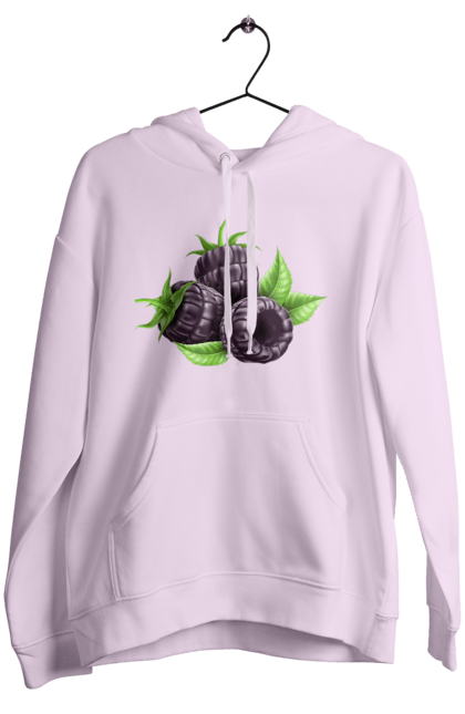 Women`s hoodie with prints Blackberry. Berry, blackberry. 2070702