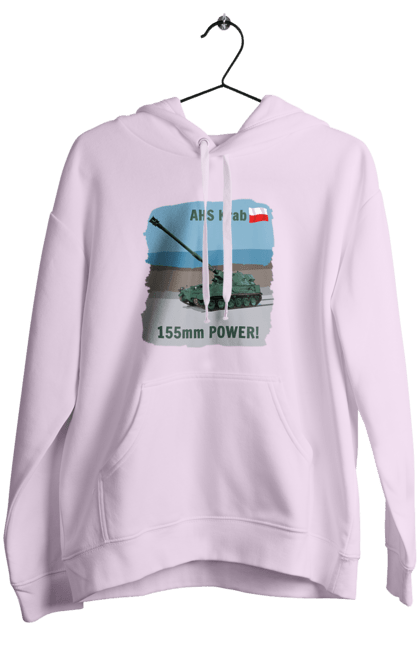 Women`s hoodie with prints 155mm Power! AHS Krab olive. Ahs krab, artillery, crab, howitzer, poland, self propelled. 2070702