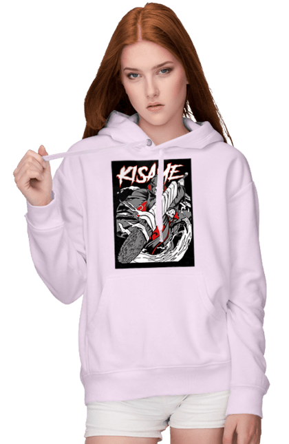 Women's hoodie with prints Naruto. Anime, character, kisame hoshigaki, manga, naruto, ninja, tv series. 2070702