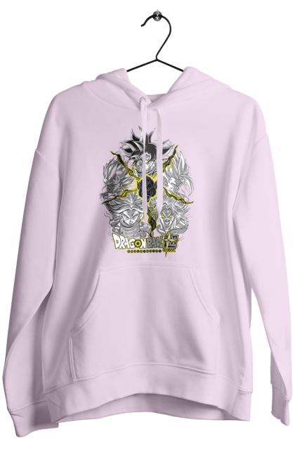 Women's hoodie with prints Dragon Ball. Anime, dragon ball, goku, manga, tv series, vegeta. 2070702