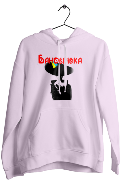 Жіноче худі з принтом "Бандерівка". Бандера, бандерівка, війна, військово повітряні війська, вірю в зсу, все, літак, ні війні, орки, слава україні, україна, українка. 2070702